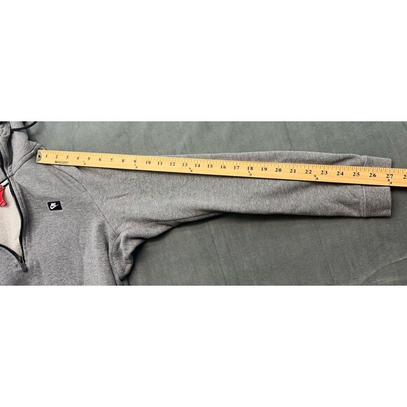 Nike Men’s XL Half Zip Hooded Pullover Sweatshirt Gray 805132-091 Red Tag - Picture 12 of 12